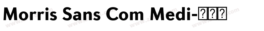 Morris Sans Com Medi字体转换